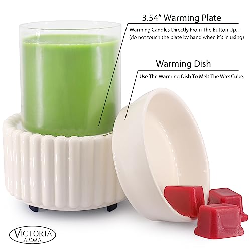 3-in-1 Ceramic Electric Wax Melt Warmer for Scented Wax & Candles