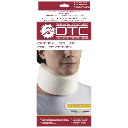 Cervical Collar Neck Support Brace - Soft Foam, Narrow 2.5" Depth, Medium