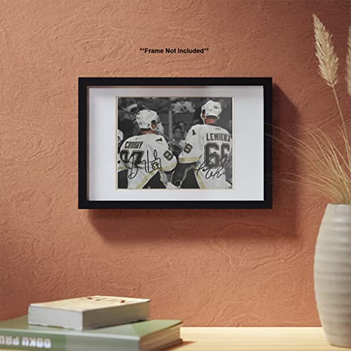Autographed Sports Memorabilia Photo - Mario Lemieux & Sidney Crosby Wall Art