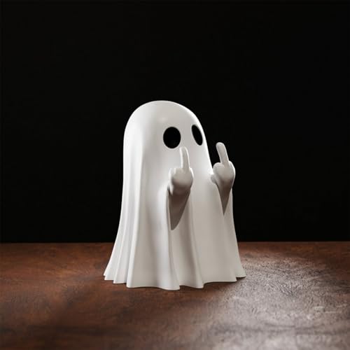 Resin Halloween Ghost Figurine for Tiered Tray and Table Decor