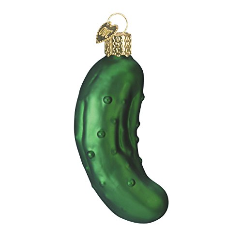 Hand-Blown Glass Pickle Christmas Ornament for Holiday Tree Tradition