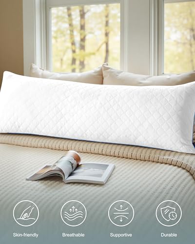 Adjustable Shredded Memory Foam Body Pillow for Adults - 20x54 Inch