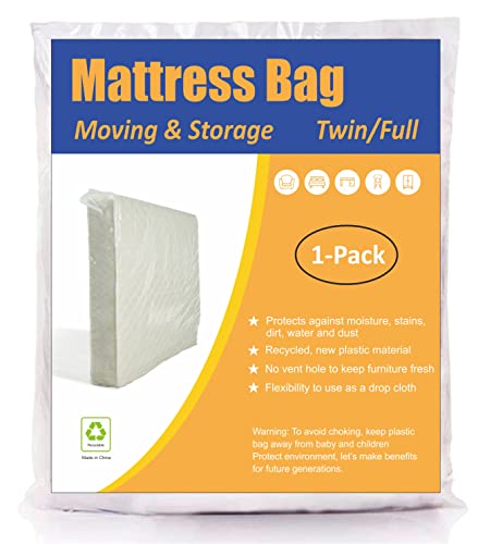 Mattress Bag for Moving and Storage - Twin/Full Size