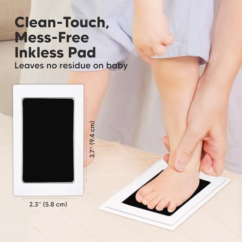 Inkless Baby Hand and Footprint Kit - 4 Pack Mess-Free Clean Touch Ink Pads