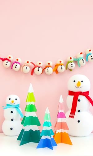 C.R. Gibson Slant 3-Piece Acrylic 3D Christmas Tree Set - Large 10" Tall (Variation: Christmas Tree)