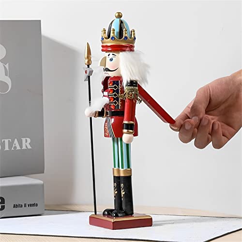 SurpriseSeptember Pikeman Wooden Nutcracker Ornament - 12 Inch Christmas Decor