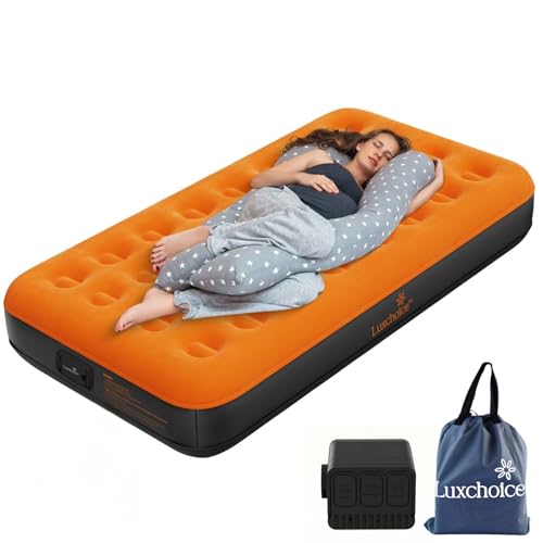 Twin Air Mattress with Built-in Rechargeable Pump - 9" Inflatable Bed
