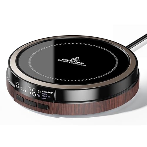 Smart Coffee Mug Warmer for Desk, 50W Cup Warmer with 4 Temps & 12H Timer