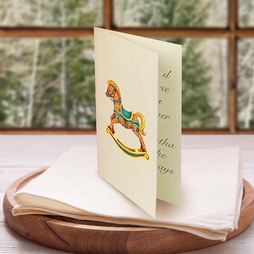 3D Pop Up Christmas Tree Card - 15 Inch Holiday Greeting Card with Envelope