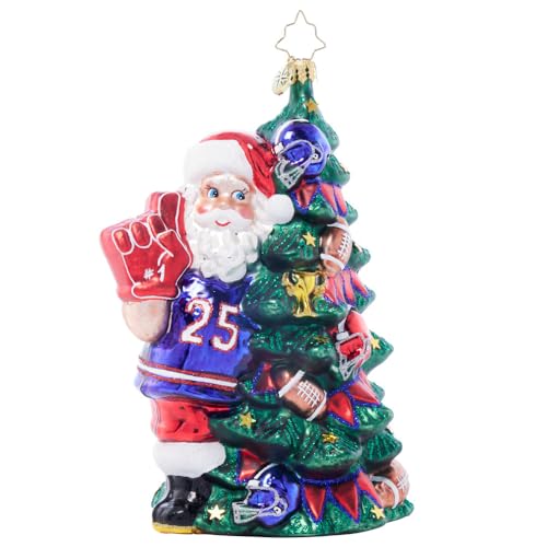 Christopher Radko Hand-Crafted European Glass Christmas Ornament – Gridiron Holiday Cheer