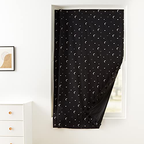Portable Blackout Curtain Shade with Suction Cups - 50" x 78", Moon & Stars
