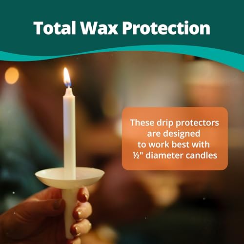 Concordia Supply Pack of 50 Plastic Candle Holder Drip Protectors for Church Services