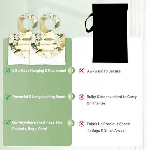 15-Pack Scented Sachets for Closets and Drawers, English Pear & Freesia