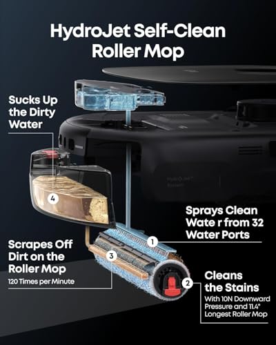 Robot Vacuum and Mop Combo with All-in-One Station, 20,000 Pa Suction