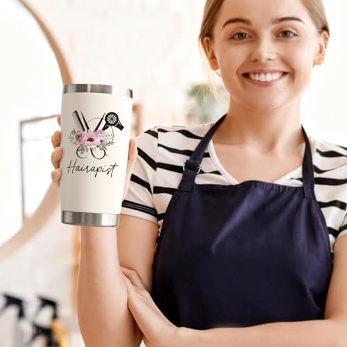 Creamy-1 Hairdresser Gift Set Insulated Tumbler & Keychain for Women