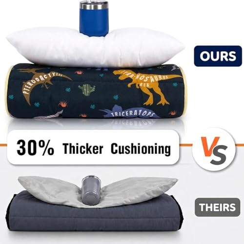 PRIMLECT Toddler Nap Mat with Pillow and Blanket, Extra Large 55x35 Washable Sleeping Bag for Daycare and Preschool