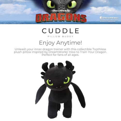 How to Train Your Dragon Toothless Plush Cuddle Pillow Buddy, 24-Inch