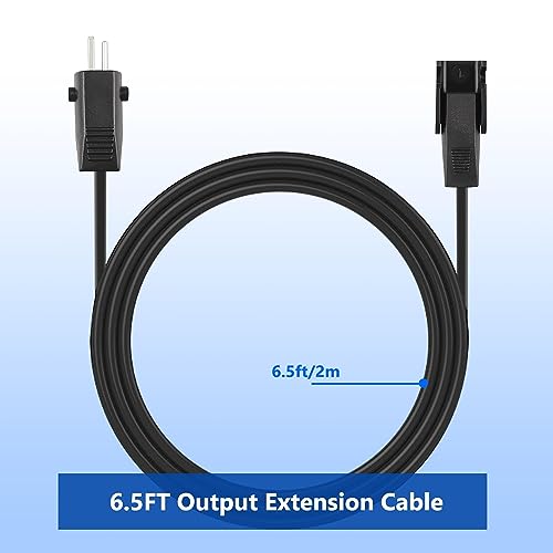 6.6ft 2-Pin Power Extension Cord for Recliner Chair and Electric Sofa
