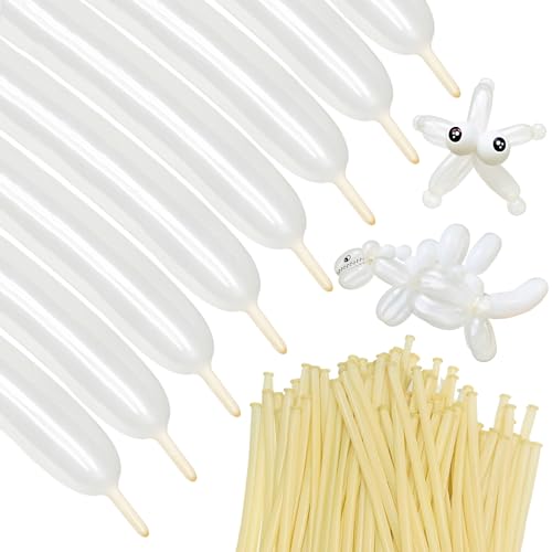 Clear Long Twisting Latex Balloons for Animal Modeling & Party Arches 100 Pack