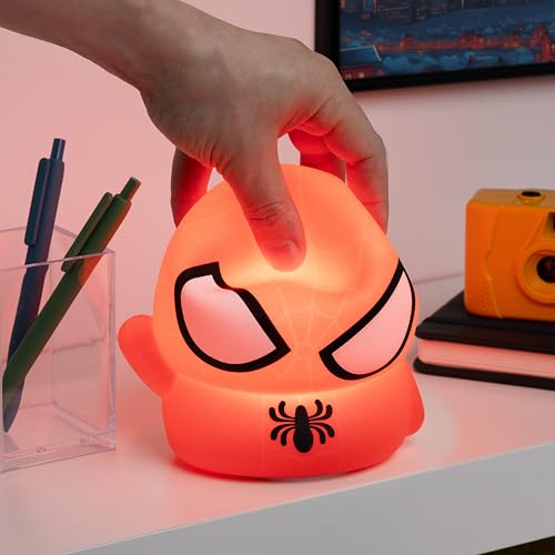 Silicone Superhero Squishy Desk Lamp with Auto-Off Timer & Rechargeable