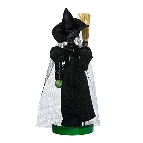 Wicked Witch Wooden Nutcracker - 11-Inch Christmas Tabletop Decoration