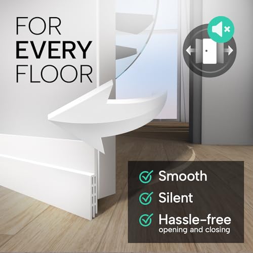 Door Draft Stopper for Bottom of Door - Adhesive Silicone Door Sweep (39 in)