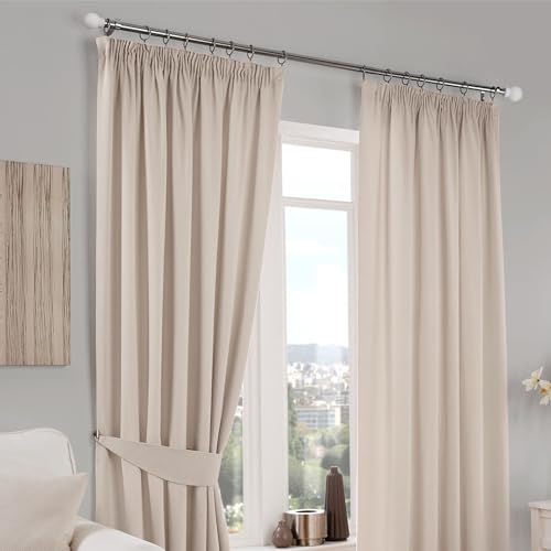 6-Pack Round Curtain Rod Finials, 1.22 Inch Decorative End Caps (M5 Screw)