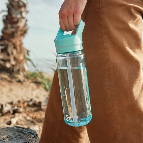 Lightweight 750ml Water Bottle with Straw Cap Navy Blue