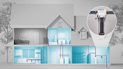 GE FXWTC Whole House Water Filter Replacement - 1 Pack, NSF Certified - Reduces Chlorine, Sediment, Rust, Impurities