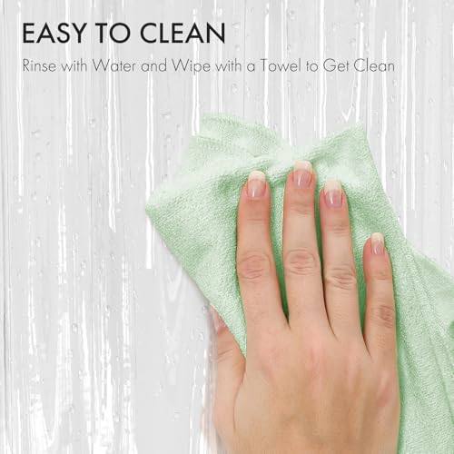 Extra Long Shower Curtain Liner, 72x96 Inch Clear PEVA with Weighted Hem