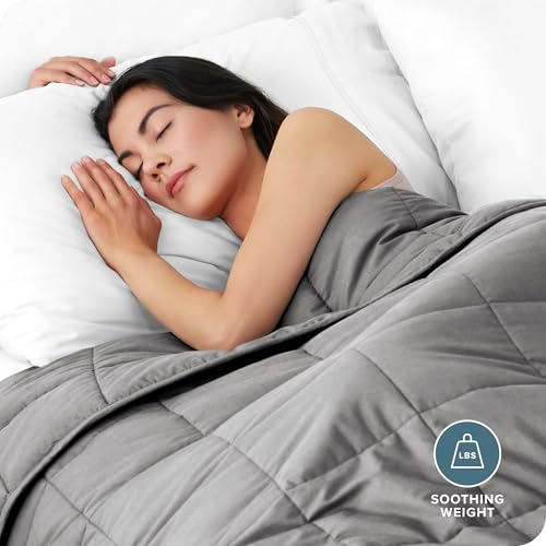 17lb Queen Size Weighted Blanket - 60x80 Cotton Blanket for Adults