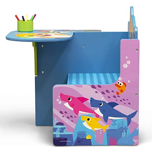 Kids Chair Desk with Storage Bin - Baby Shark Activity Station