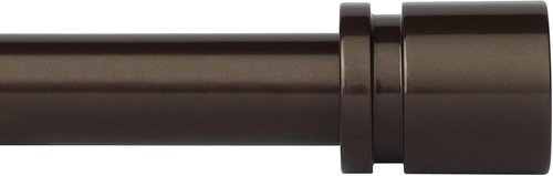 Byondeth Adjustable Curtain Rods - 16 to 144 Inches, 1 Inch Diameter, Antique Bronze Finish