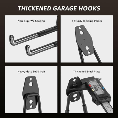 Heavy Duty Garage Storage Hooks 20-Pack for Bikes and Tools