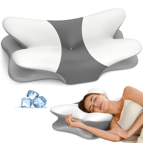 Cervical Pillow for Neck Pain Relief - Ergonomic Memory Foam Pillow