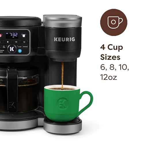 Hot & Iced Single Serve & 12-Cup Carafe Coffee Maker with 72oz Reservoir