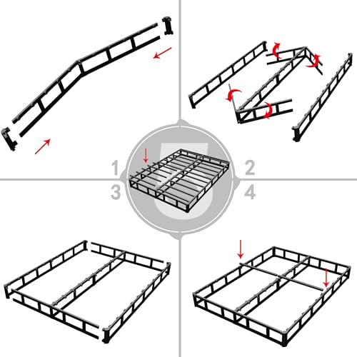7-Inch King Size Heavy Duty Metal Box Spring with Non-Slip Cover