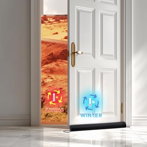 36-Inch Weighted Door Draft Stopper with Removable Washable Cover