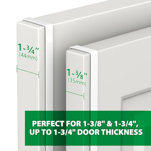 14-Inch Over the Door Wreath Hangers - Heavy Duty Metal Hooks (4-Pack, White)