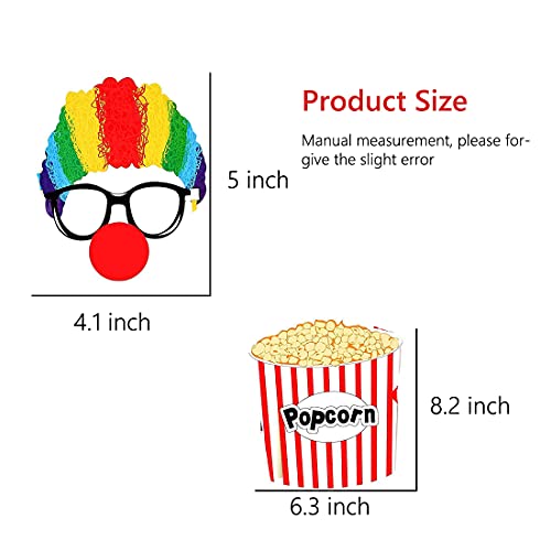 36-Piece Circus Carnival Photo Booth Props for Birthday Party Decorations