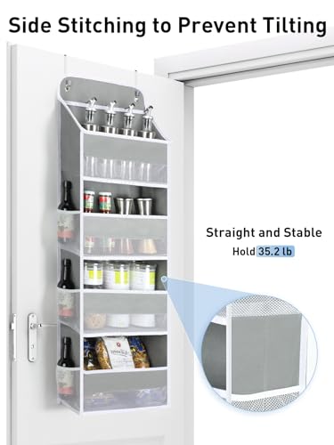 Over the Door Hanging Organizer with 10 Pockets and Sturdy Shelves