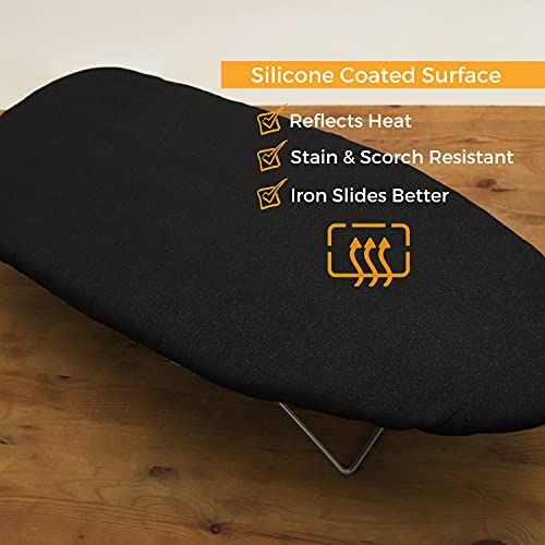 Small Ironing Board Cover with Thick Padding Heat Reflective Fit 12-13 Inch