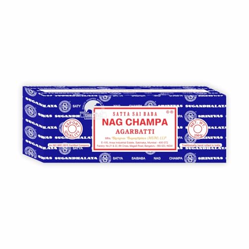 Nag Champa Incense Sticks 250g - Authentic Hand-Rolled Floral Aroma