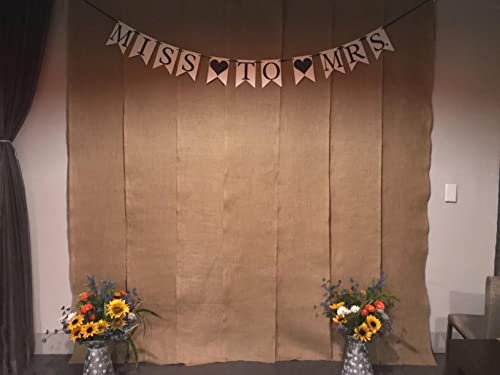 4 Pack Burlap Table Runner 12x108 Inches - Vintage Jute for Weddings & Holidays