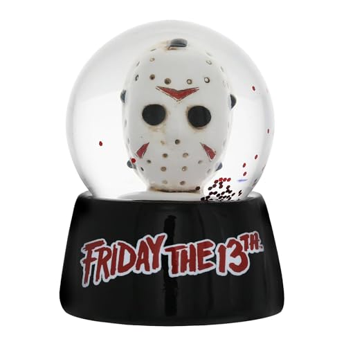 Friday the 13th Jason's Mask 3-Inch Mini Snow Globe with Red Glitter