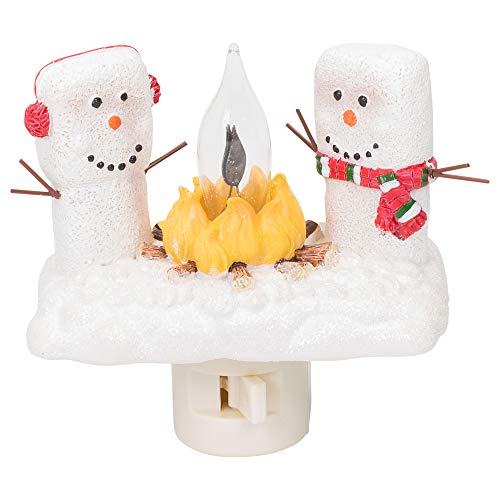 Roman 4.5 inch Marshmallow Snowman Night Light