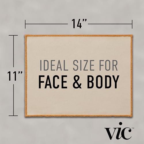 Deep Exfoliating Face & Body Washcloth, Natural Cotton, 2-Pack