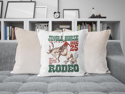 Christmas Throw Pillow Covers 18x18 Flannel Santa Tree Holiday Decor