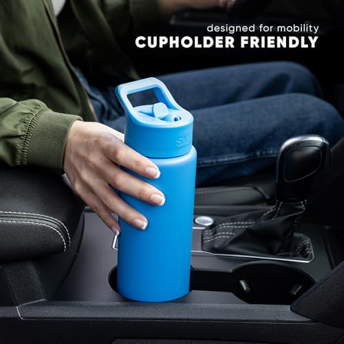22oz Insulated Stainless Steel Water Bottle with Straw - Tie Dye