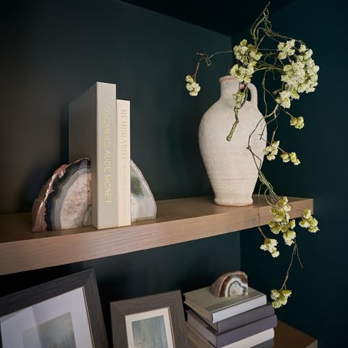 Set of 2 Decorative Linen Books - Aesthetic Faux Books for Coffee Table Decor